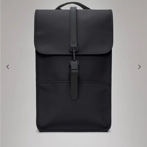 Rains Black Roll-Top Backpack - NWT